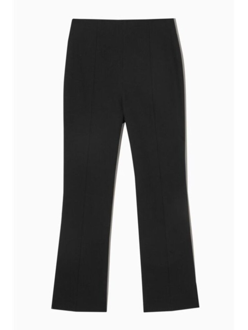 NEW COS Slim-Fit Kick-Flare Trousers Black Pants, Sz 2